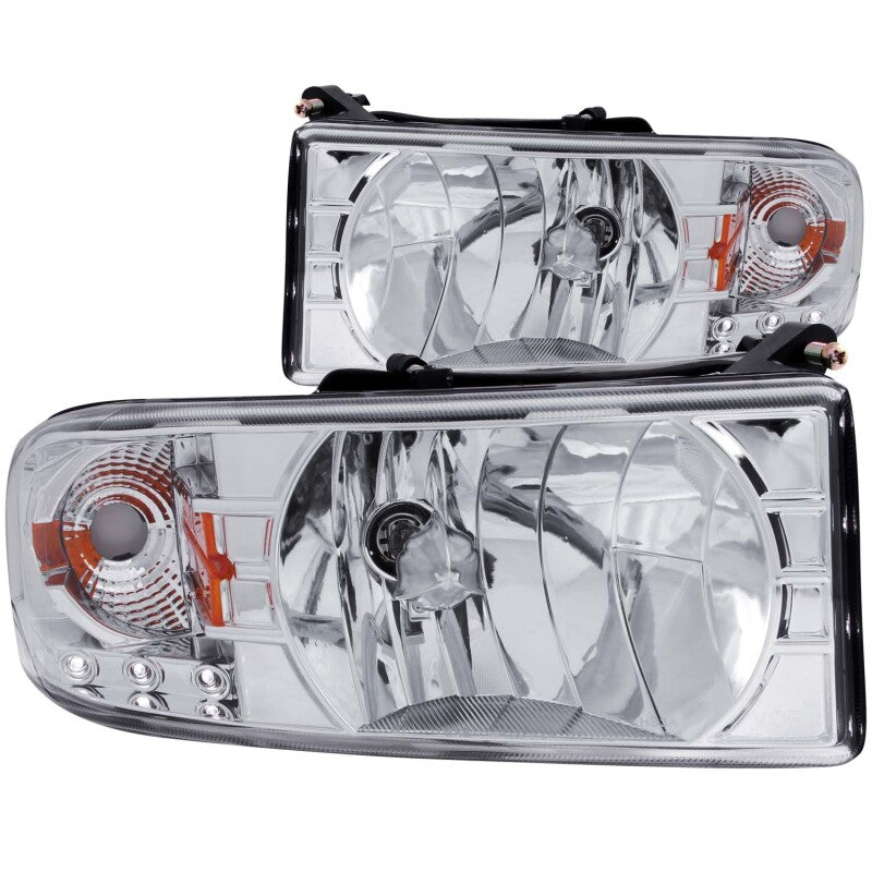 Anzo 1994-2001 Dodge Ram Crystal Headlights Chrome w/ LED 111206 Photo - Primary