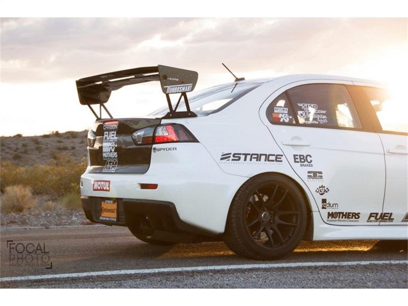 Spyder Mitsubishi Lancer/Evolution X 08-14 LED Tail Lights Blk ALT-YD-MITEVO1008-LED-BK 5030375 5030375 Photo - Mounted