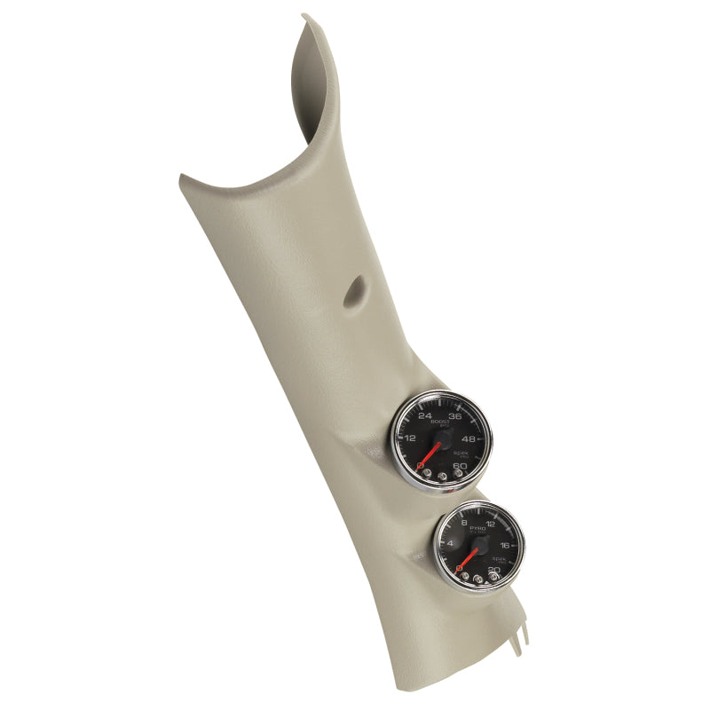 Autometer Diesel Gauge Kit A-Pillar 10-19 RAM Boost/EGT 60psi/2000 degree F Black Spek-Pro P72003 P72003 Photo - Primary