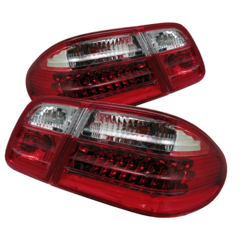 SPYDER Xtune Mercedes Benz W210 E-Class 96-02 LED Tail Lights Red Clear ALT-CL-MBW210-LED-RC 5020642 5020642 Photo - Primary