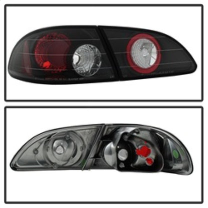Spyder Toyota Corolla 98-02 Euro Style Tail Lights Black ALT-YD-TC98-BK 5007476 5007476 Photo - Unmounted