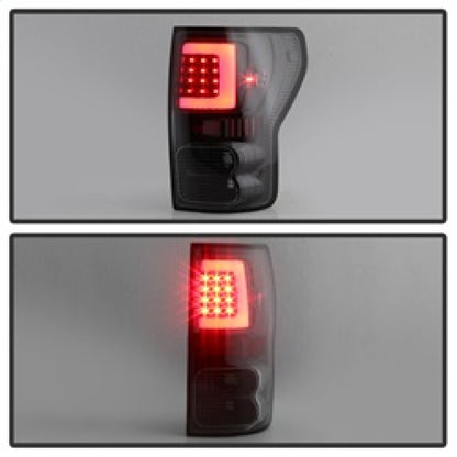 SPYDER xTune 07-13 Toyota Tundra Light Bar LED Tail lights - Black (ALT-ON-TTU07V2-LBLED-BK) 9038563 9038563 Photo - Unmounted