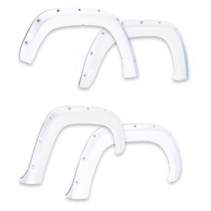 EGR 14+ Chev Silverado 6-8ft Bed Bolt-On Look Color Match Fender Flares - Set - Summit White 791574-GAZ 791574-GAZ Photo - Primary