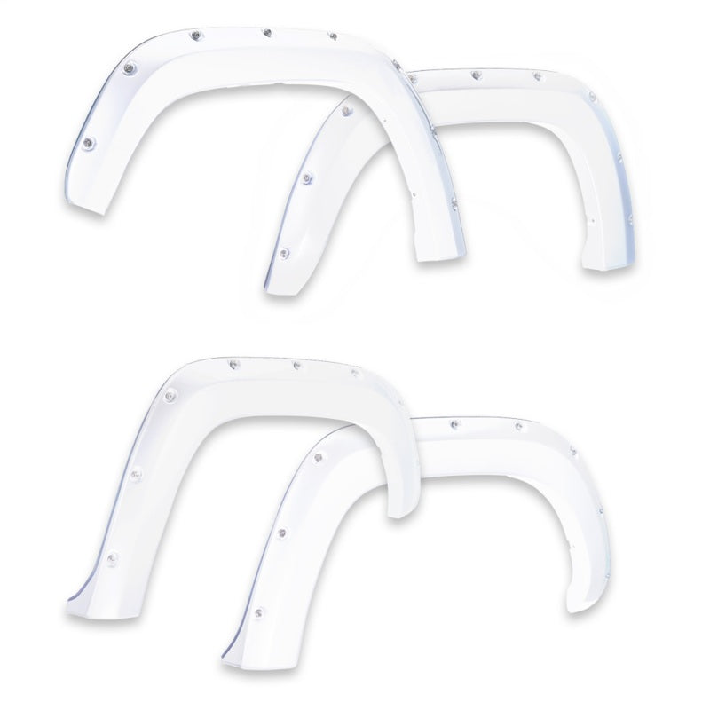 EGR 14+ Chev Silverado 6-8ft Bed Bolt-On Look Color Match Fender Flares - Set - Summit White 791574-GAZ 791574-GAZ Photo - Primary