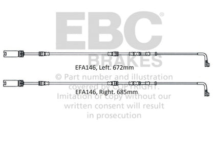 EBC 2008-2010 BMW M3 4.0L (E90) Front Wear Leads EFA146 EFA146 Photo - Primary