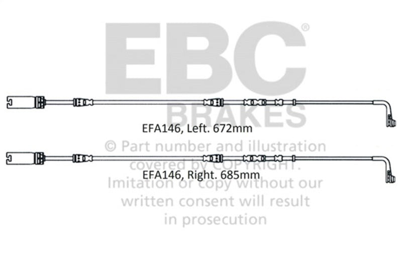 EBC 2008-2010 BMW M3 4.0L (E90) Front Wear Leads EFA146 EFA146 Photo - Primary