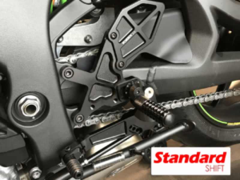 Vortex Racing 21-24 Kawasaki XZ-10R Ninja ZX1000 Rear Set- Black RS404K RS404K Photo - Primary