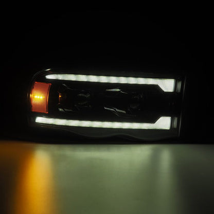 AlphaRex 02-05 Dodge Ram 1500 LUXX LED Proj Headlights Alpha Black w/Activ Light/Seq Signal 880569 880569 User 3