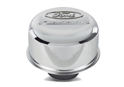 Ford Racing Logo Push-In Type Air Breather Cap - Chrome 302-215 302-215 Photo - Unmounted