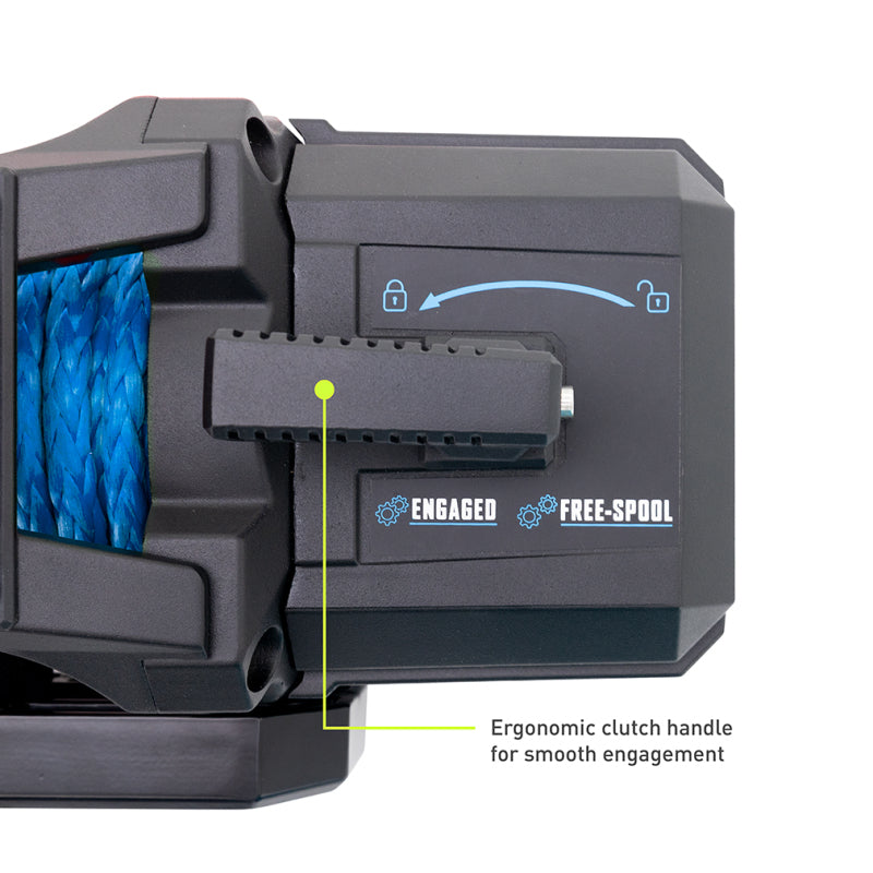 Borne Off-Road 10K Winch - Blue Synthetic Rope BNWN-10-SBL BNWN-10-SBL Photo - Primary