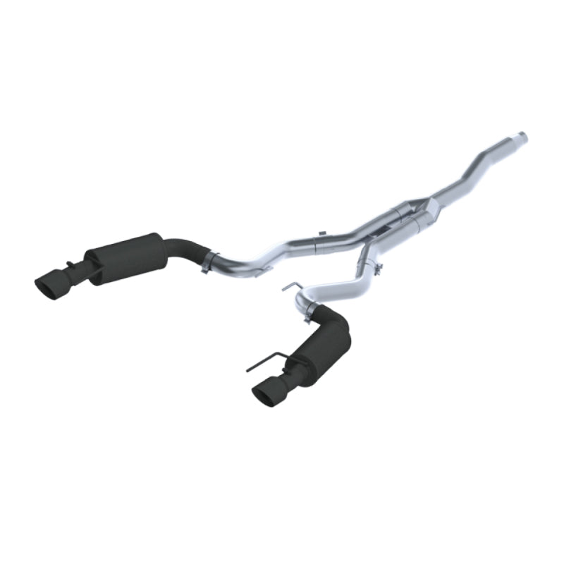 MBRP 15-18 Mustang 2.3L 3in Cat Back Exhaust MBRS7274BLK S7274BLK Photo - Primary