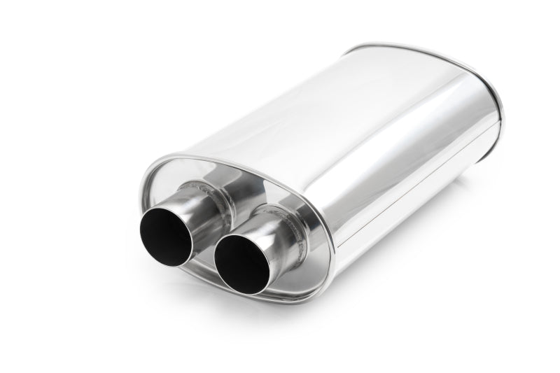 Vibrant Universal 2.25in Stainless Steel Dual In-Out Muffler 10534 10534 User 1