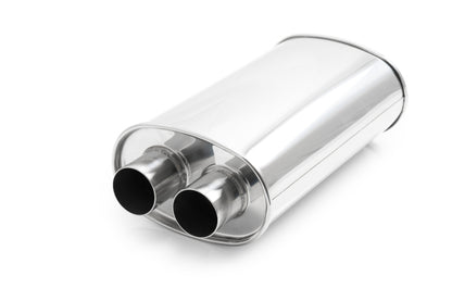 Vibrant Universal 2.25in Stainless Steel Dual In-Out Muffler 10534 10534 User 1