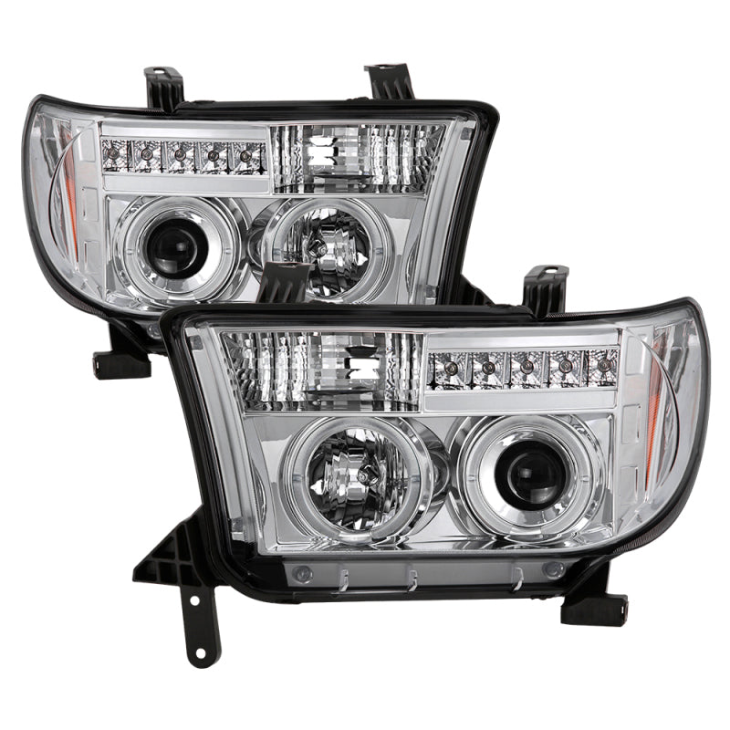 Spyder Toyota Tundra 07-13 Projector Headlights LED Halo LED Chrm PRO-YD-TTU07-HL-C 5012036 5012036 Photo - Primary