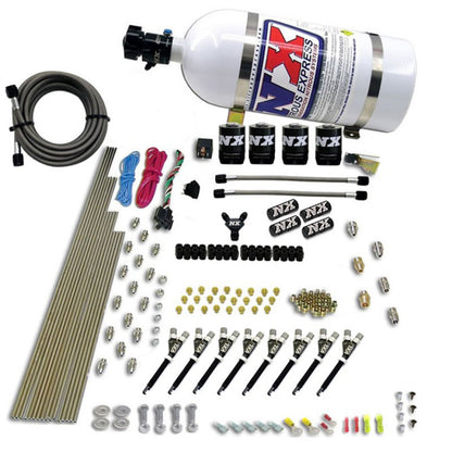 Nitrous Express 8 Cyl VXL EFI Direct Port 4 Solenoids Nitrous Kit (200-500HP) w/10lb Bottle 80019EFI-10 80019EFI-10 Photo - Primary