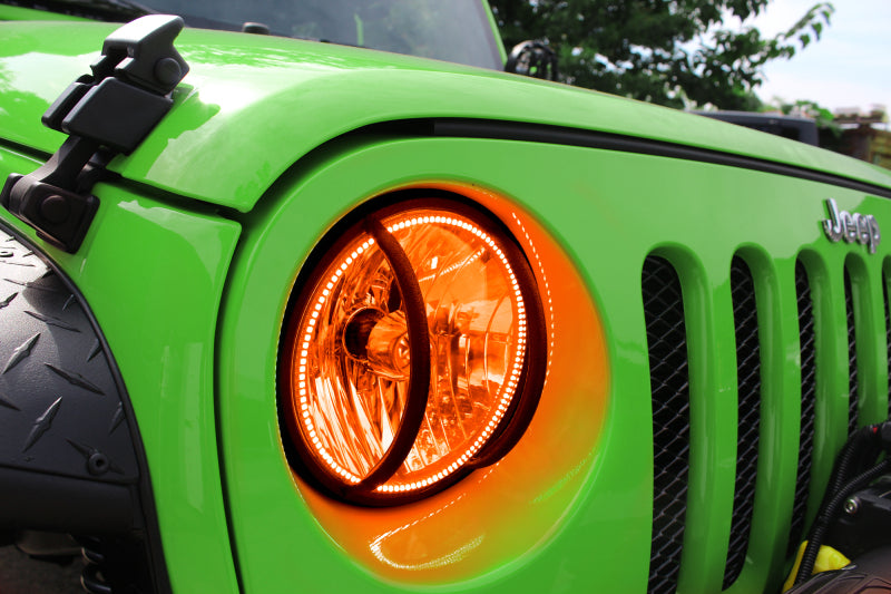 ORACLE Lighting Oracle 07-16 Jeep Wrangler JK SMD HL - ColorSHIFT w/ BC1 Controller 7079-335 7079-335 Photo - lifestyle view