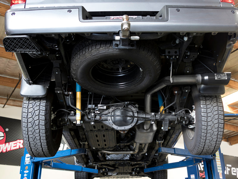 aFe MACH Force-Xp 2-1/2" Cat-Back Exhaust System w/ Black Tip Nissan Titan 49-46125-B Photo - Mounted