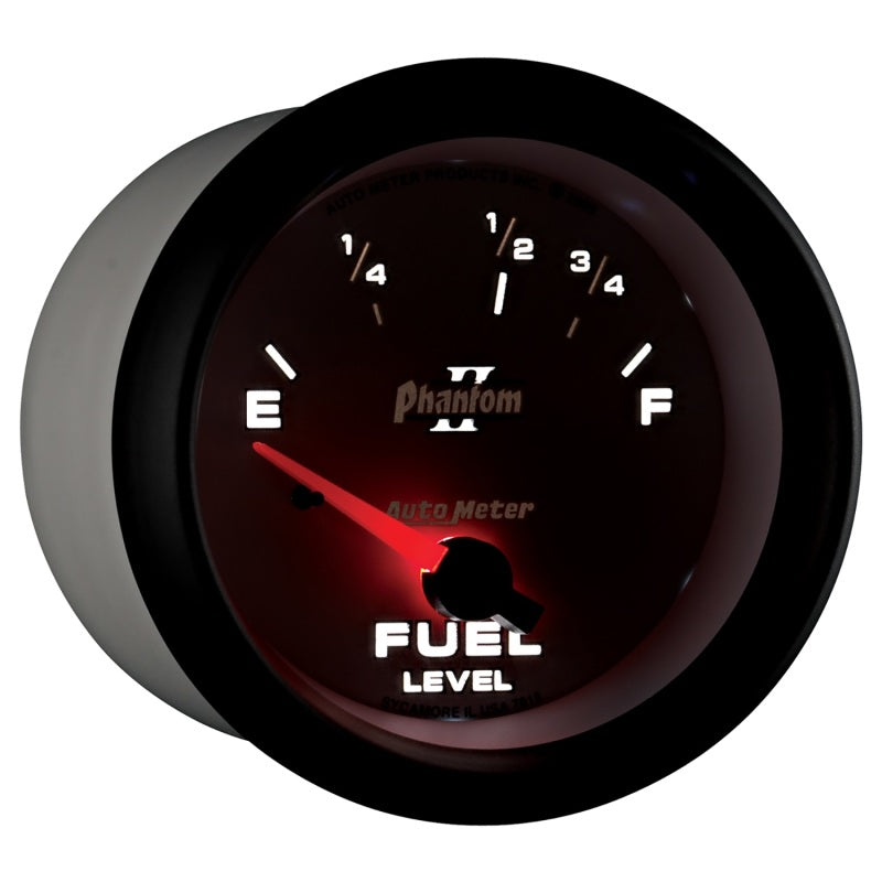 Autometer Phantom II 2-5/8in / 73 Ohms Empty - 10 Ohms Full Electrical Fuel Level Gauge 7815 7815 User 6