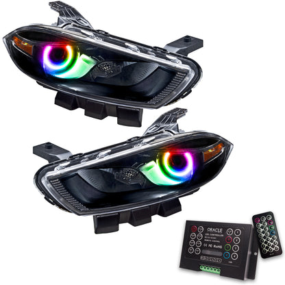 ORACLE Lighting Oracle 13-16 Dodge Dart SMD HL - Black - Halogen - ColorSHIFT w/ 2.0 Controller 7169-333 7169-333 Photo - Primary
