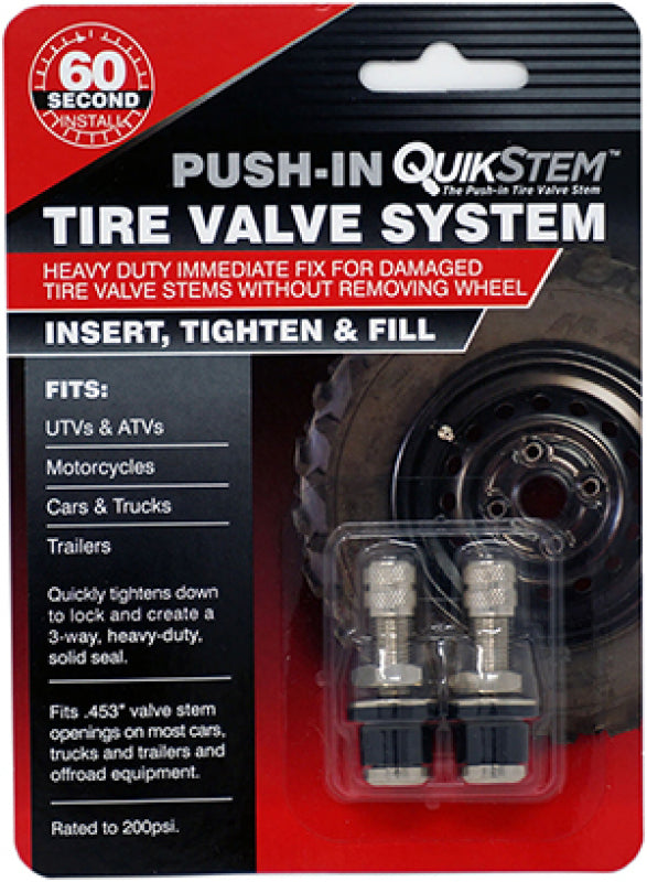 Hardline Tire Valve Stems 1.5 in. Long .453 od. - Pair QS-1 QS-1 Photo - Primary