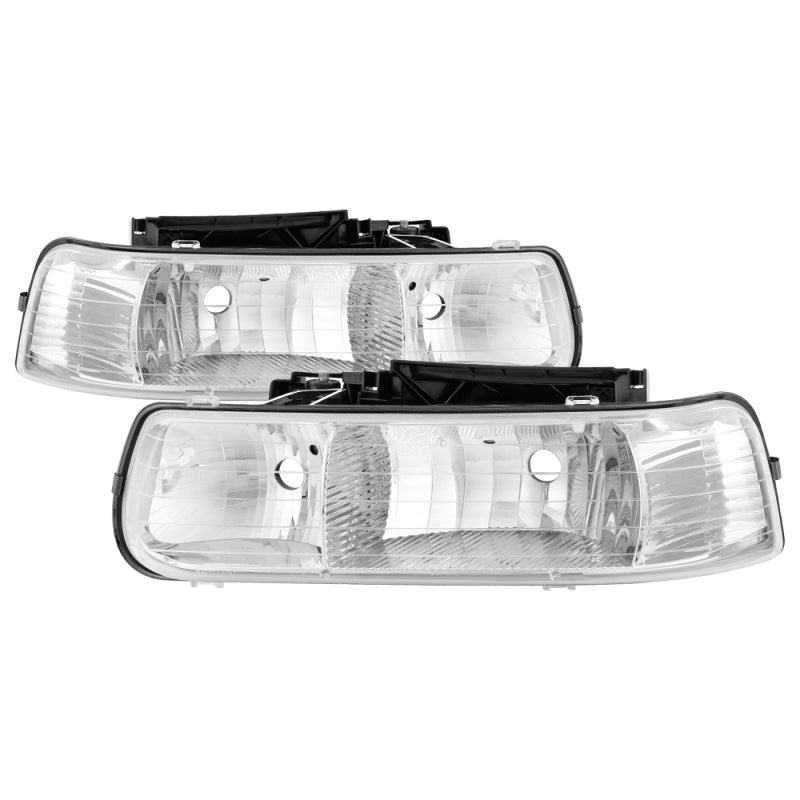 SPYDER Xtune Chevy TahOE 00-06 Amber Crystal Headlights Chrome HD-JH-CSIL99-C 5064264 5064264 Photo - Primary