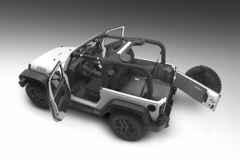 Bedrug 11+ Jeep JK 2 Door Front 3PC Floor Kit (Includes Heat Shields) BRJK11F2 Photo - Mounted