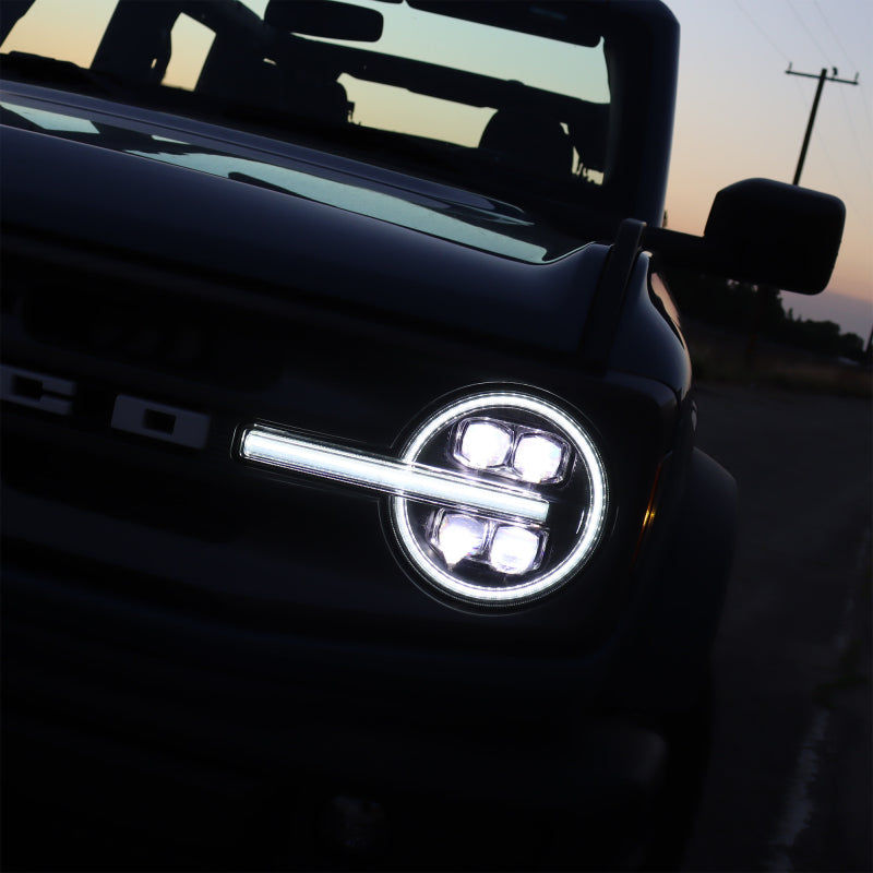 AlphaRex 21-23 Ford Bronco NOVA LED Projector Headlights Black 880260 880260 User 1
