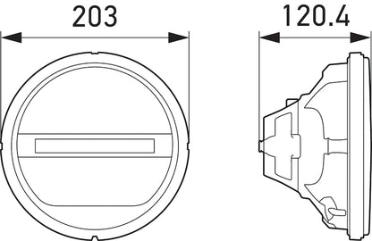 Hella Headlamp INSERT GR 1F8 241430011 241430011 Technical Drawing