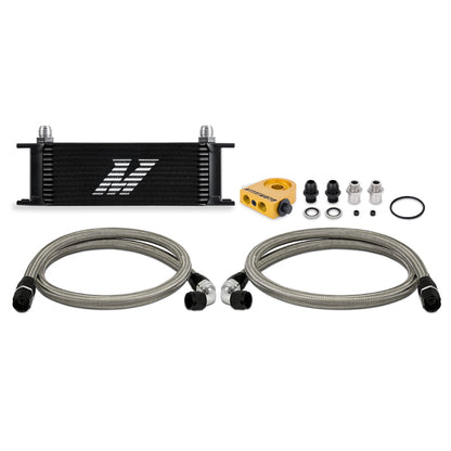 Mishimoto Universal Thermostatic Oil Cooler Kit 13-Row Black MMOC-U13TBK MMOC-U13TBK Photo - Primary