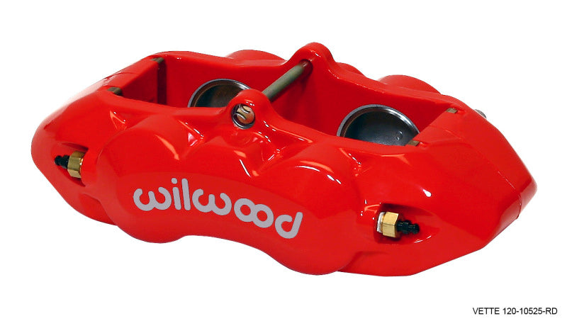 Wilwood Caliper-D8-4, Front, Red, 1.88" Pistons, 1.25 Disc 120-10525-RD Photo - Primary