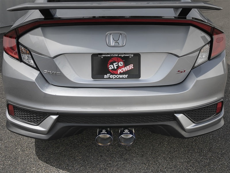 aFe Takeda 3in 304 Stainless Steel Cat-Back Exhaust System w/ Dual Center 49-36618-L Photo - Mounted