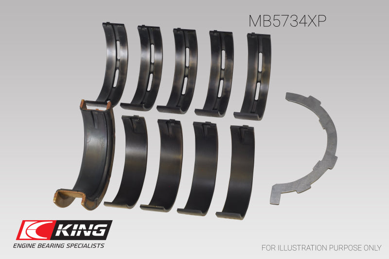 King Engine Bearings King Ford Mustang 302 Coyote (Size .25) Performance Main Bearing Set MB5734XP0.25 MB5734XP0.25 User 1