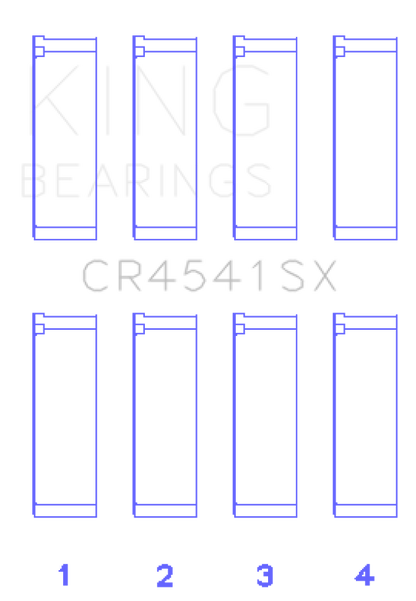 King Engine Bearings King Bearings Connecting Rod Bearing Set - for Honda F23A/F23Z/K20A3 CR4541SX CR4541SX Photo - Primary