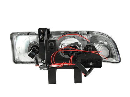 Anzo 1998-2005 Chevrolet S-10 Projector Headlights w/ Halo Chrome 111016 Photo - Unmounted