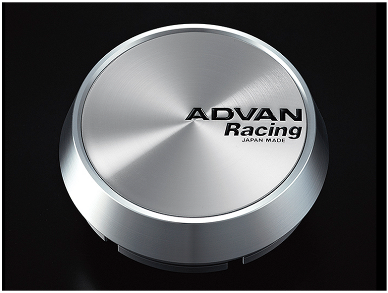 Advan Racing Center Cap 73mm Middle Height - Platinum Silver + Black Letters YV5966 YV5966 User 1