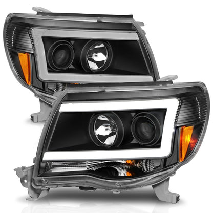 ANZO 05-09 Toyota Tacoma Projector Light Bar Style Headlights w/ C Light Bar 111517 111517 Photo - Unmounted