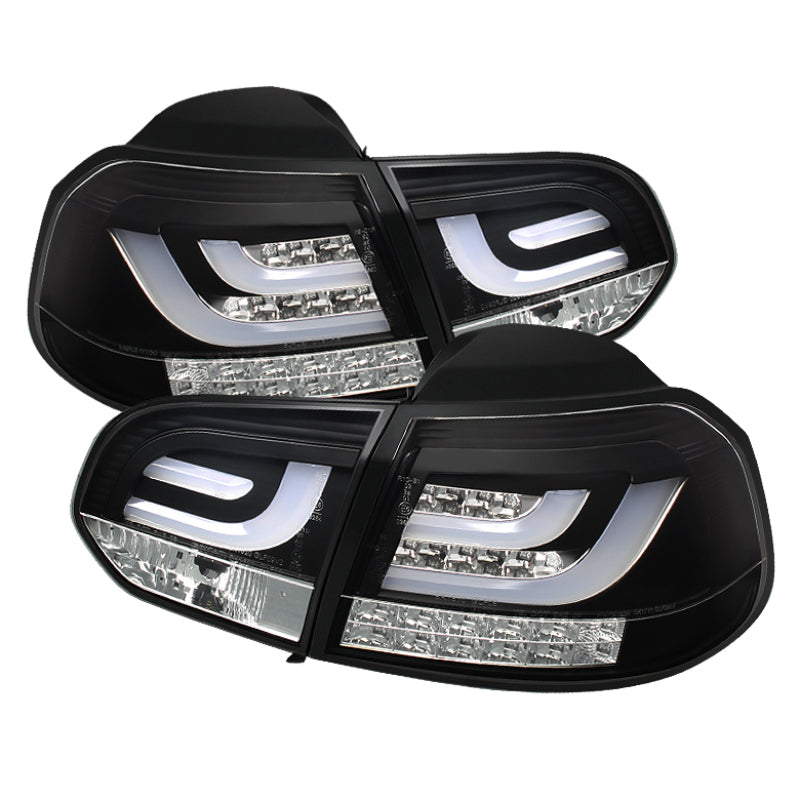 Spyder Volkswagen Golf/GTI 10-13 G2 Type With Light Bar LED Tail Lights Black ALT-YD-VG10-LED-G2-BK 5071767 5071767 Photo - Primary