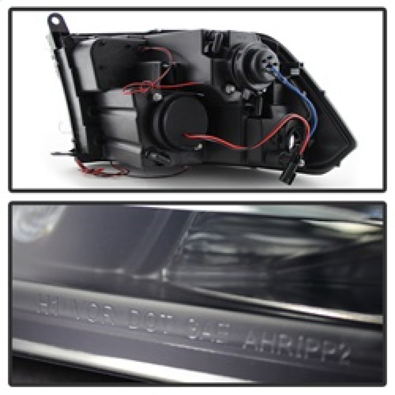 Spyder Dodge Ram 1500 09-14 Projector Headlights Halogen- LED Halo LED - Blk Smke PRO-YD-DR09-HL-BSM 5078407 5078407 Photo - Unmounted