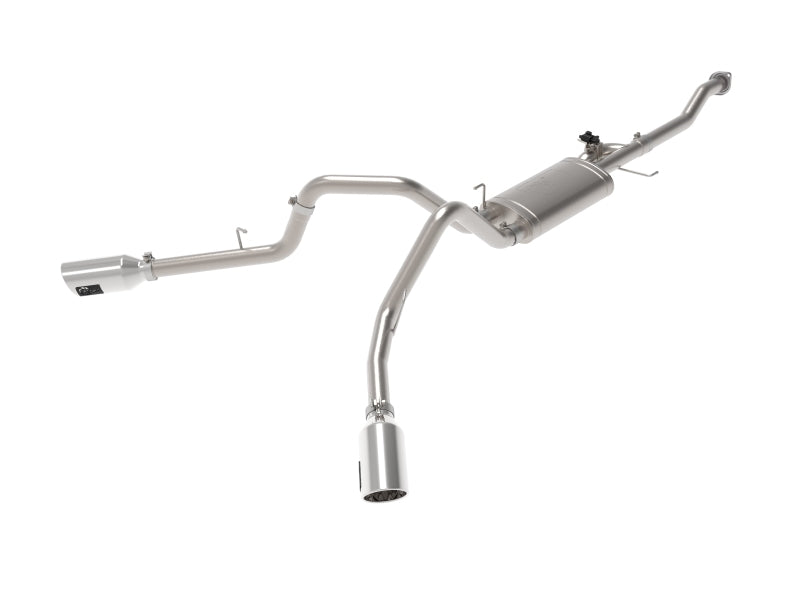 aFe Gemini XV 3in 304 SS Cat-Back Exhaust 15-20 Ford F-150 V6 2.7L/3.5 w/ Polished Tips 49-33123-P 49-33123-P Photo - Primary