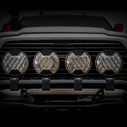 KC HiLiTES SlimLite 8in. LED Light Shield SAE Driving (Shield Only) - Clear 5209 5209 Photo - lifestyle view