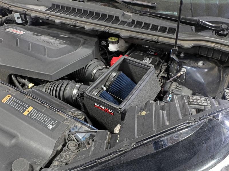 Rapid Induction Cold Air Intake System w/Pro 5R Filter 19-20 Ford Edge V6 2.7L (tt) 52-10003R 52-10003R Photo - Mounted