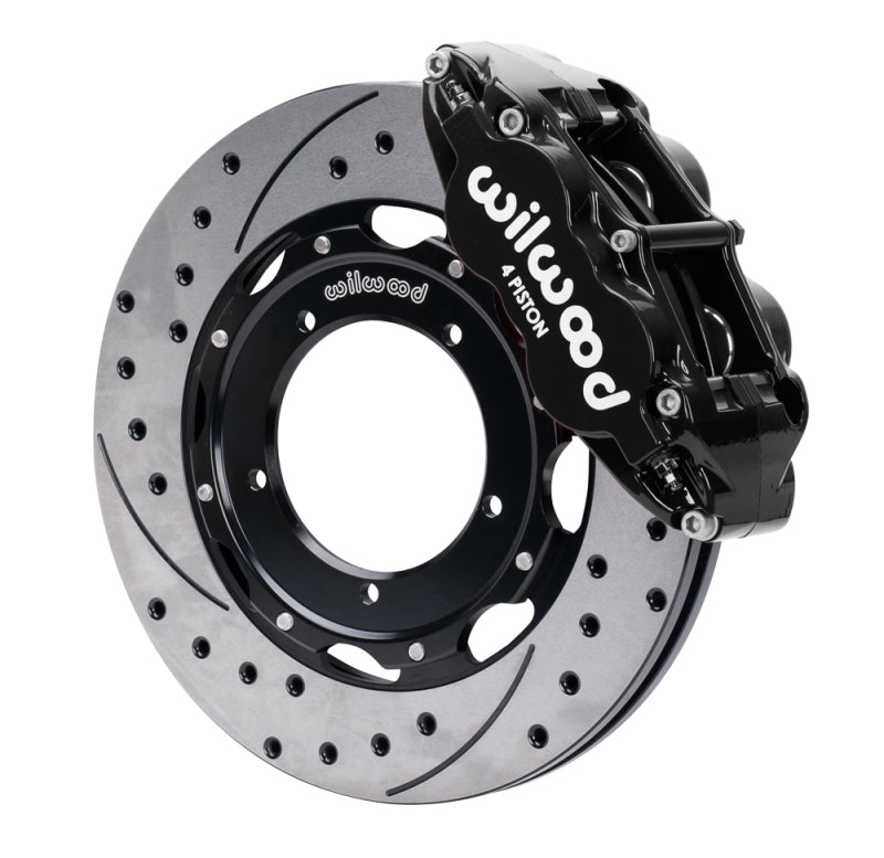 Wilwood 69-89 Porsche 911 Front Superlite Brake Kit 3.5in MT Drilled & Slotted Face - Black 140-16947-D 140-16947-D User 1