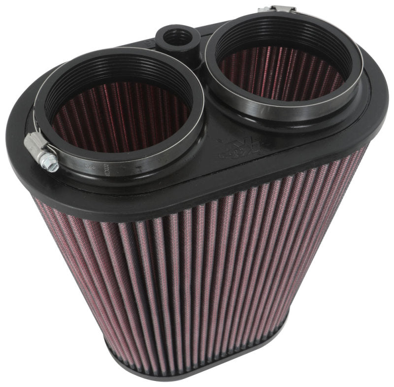 K&N Engineering K&N Universal Clamp-On Air Filter 3-1/8in Dual FLG  8-7/8in X 5-3/16 B 6-1/4in X 4IN T, 9inH W/STUD RU-1012 RU-1012 Photo - lifestyle view