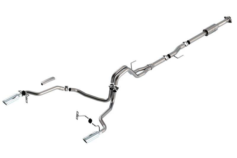 Borla F-150 2021 2.7L/3.5L 2/4wd 4dr CC SB EC STB Lari/King R/Plinum/LTD 3/2.25 Cat-Back AK CHR Tips 140864 140864 Photo - Primary