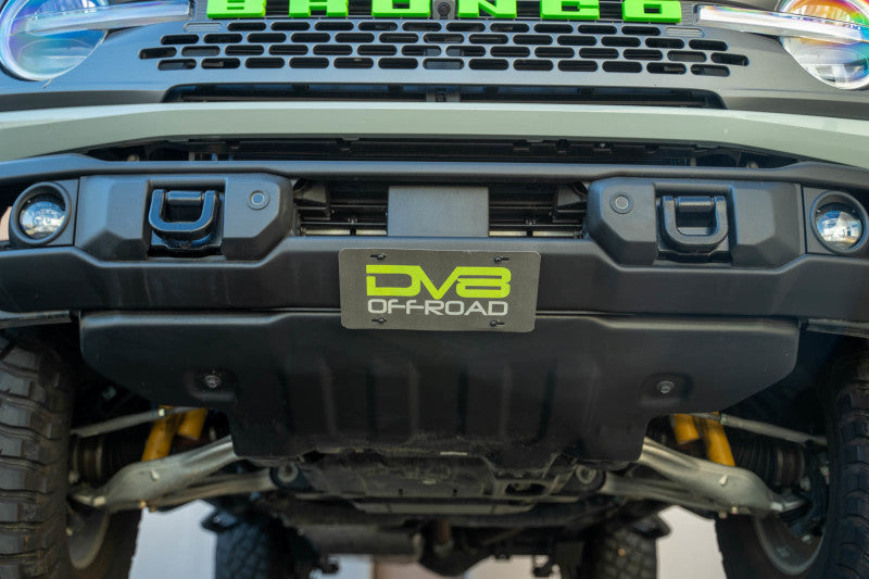 DV8 Offroad 2021 Ford Bronco Capable Bumper Slanted Front License Plate Mount LPBR-05 LPBR-05 Photo - Unmounted