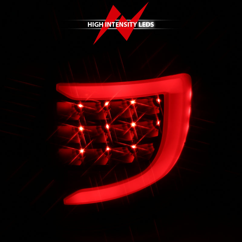 ANZO 2004-2007 Dodge  Grand Caravan LED Tail Lights w/ Light Bar Black Housing Clear Lens 311365 311365 Photo - Unmounted