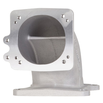 Edelbrock High Flow Intake Elbow, 95mm Throttle Body to Square-Bore Flange; as-c 3849 Photo - out of package