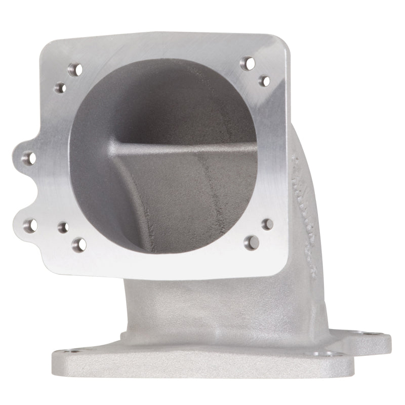 Edelbrock High Flow Intake Elbow, 95mm Throttle Body to Square-Bore Flange; as-c 3849 Photo - out of package