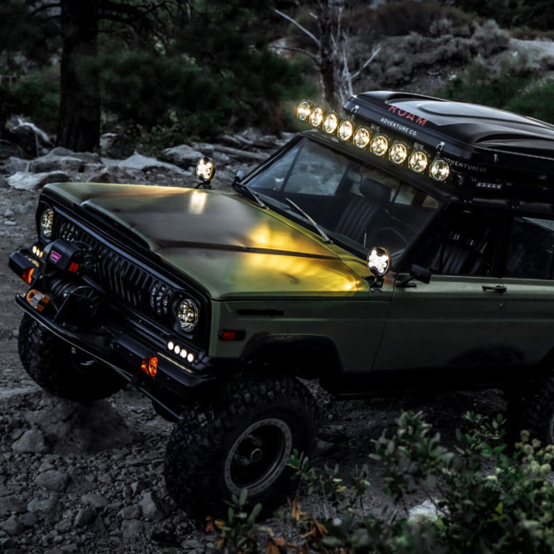 KC HiLiTES SlimLite 6in. LED Light 50w Spot Beam (Pair Pack System) - Black 100 100 Photo - lifestyle view