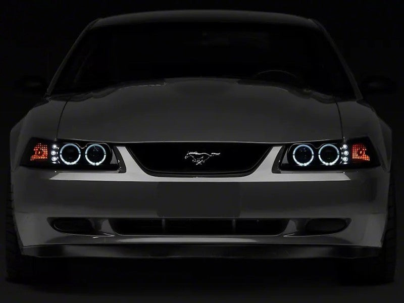 Raxiom 99-04 Ford Mustang Dual LED Halo Projector Headlights- Black Housing (Smoked Lens) 49113 49113 User 1